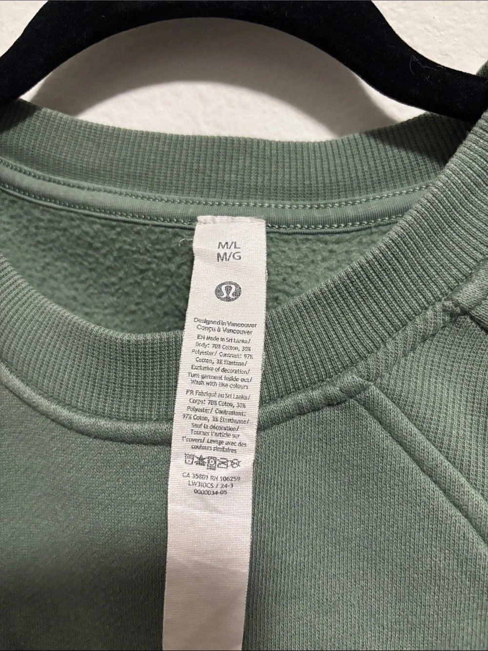 Lululemon Scuba Oversized Pullover Wordmark Sweatshirt- Size M/L- Color (Green)